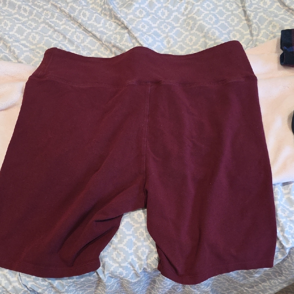 Express Women's Deep Red Bike Shorts